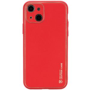 Шкіряний чохол для Apple iPhone 14 Plus Червоний Xshield