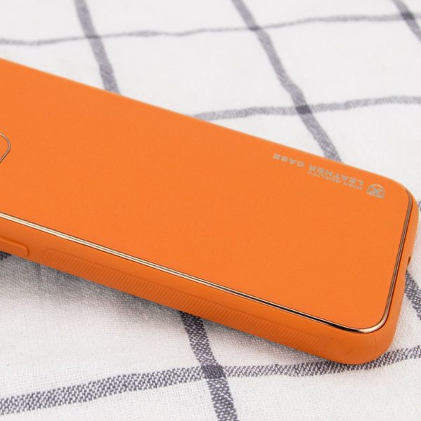 Шкіряний чохол для Apple iPhone 14 Plus Помаранчевий Xshield - Зображення 2