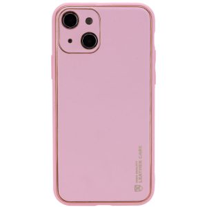 Шкіряний чохол для Apple iPhone 14 Plus Рожевий Xshield