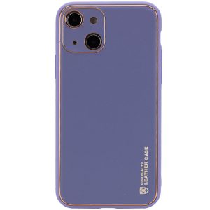 Шкіряний чохол для Apple iPhone 14 Plus Сірий Xshield