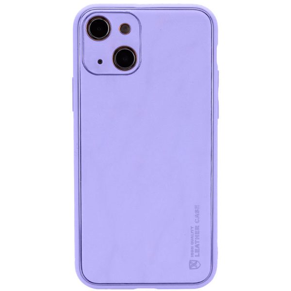 Шкіряний чохол для Apple iPhone 14 Plus Фіолетовий Xshield