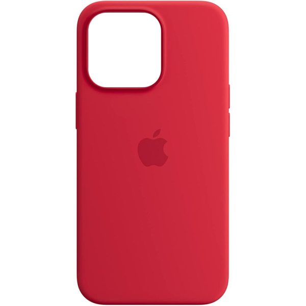 Чохол для iPhone 14 Pro Max Червоний Silicone case full with Magsafe and Animation - Зображення 3