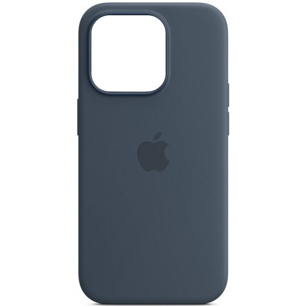 Чохол для iPhone 14 Pro Max Синій Silicone case full with Magsafe and Animation - Зображення 3