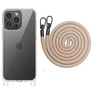 Чохол для iPhone 12 Pro Max Clay TPU Transparent with Straps