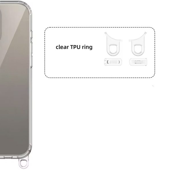 Чохол для iPhone 12 Pro Max Clay TPU Transparent with Straps - Зображення 3