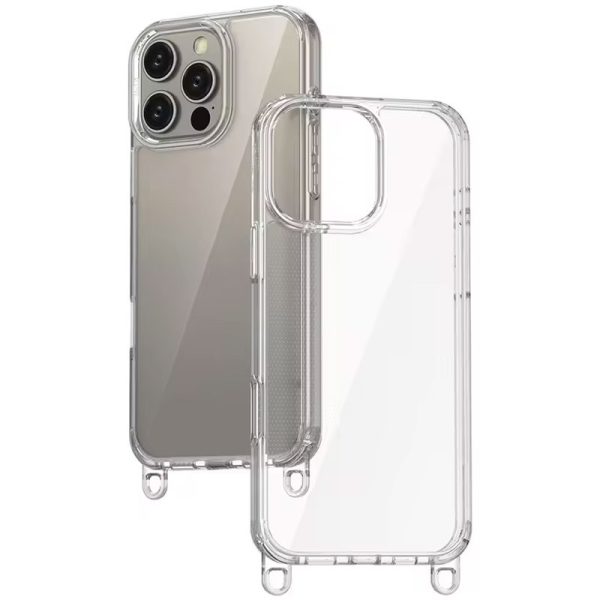 Чохол для iPhone 12 Pro Max Clay TPU Transparent with Straps - Зображення 5