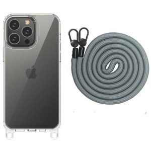 Чохол для iPhone 12 Pro Max Fog TPU Transparent with Straps