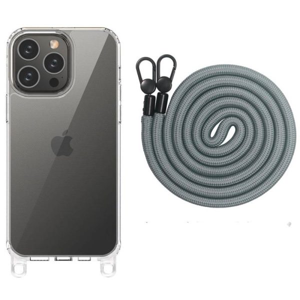 Чохол для iPhone 12 Pro Max Fog TPU Transparent with Straps