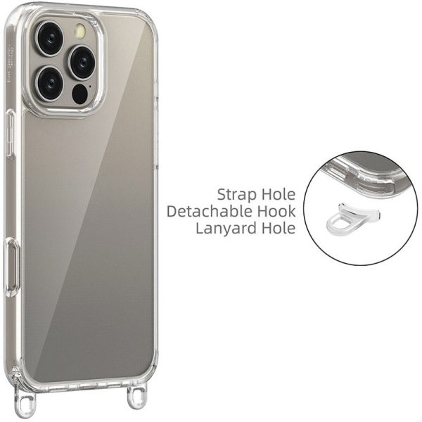 Чохол для iPhone 12 Pro Max Сірий TPU Transparent with Straps - Зображення 3