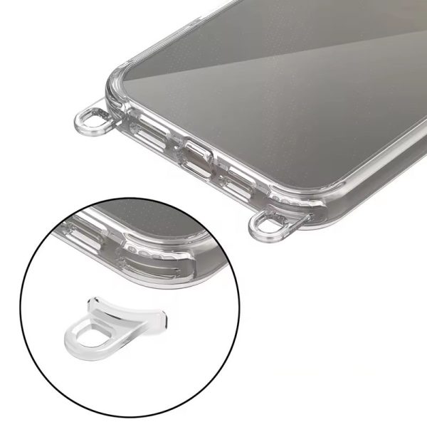 Чохол для iPhone 12 Pro Max Сірий TPU Transparent with Straps - Зображення 5