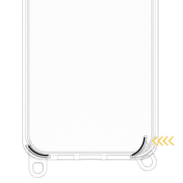 Чохол для iPhone 12 Pro Max Рожевий TPU Transparent with Straps - Зображення 5