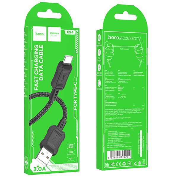 Дата кабель Hoco X94 Leader USB to Type-C (1m) - Зображення 4