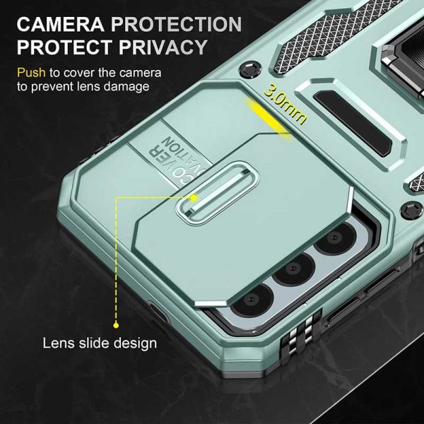 Ударостійкий чохол для Samsung Galaxy M23 5G / M13 4G Зелений Camshield Army Ring - Зображення 2