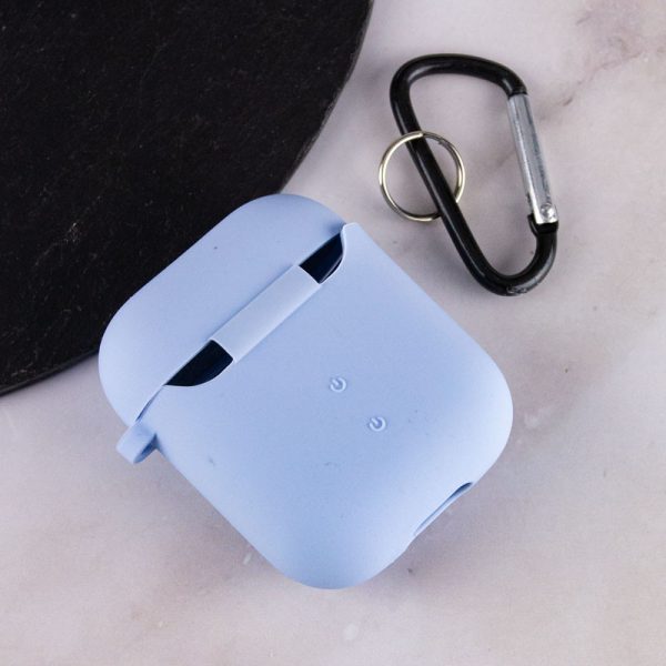 Силіконовий футляр для Airpods 1/2 з мікрофіброю - Зображення 4