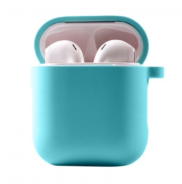 Силіконовий футляр для Airpods 1/2 з мікрофіброю