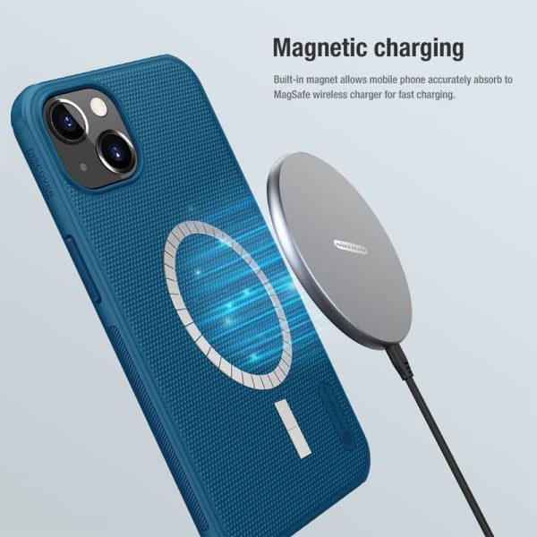 Чохол для iPhone 15 Синій Nillkin Матовий Magnetic Pro - Зображення 5