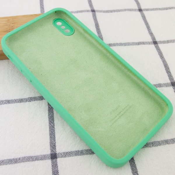 Чохол для iPhone XS Max Зелений Silicone Case Square Full Camera Protective - Зображення 3