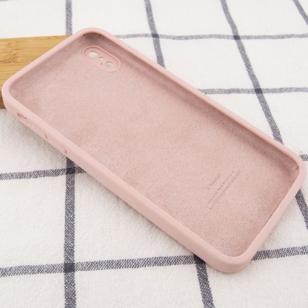 Чохол для iPhone XS Max Рожевий Silicone Case Square Full Camera Protective - Зображення 3
