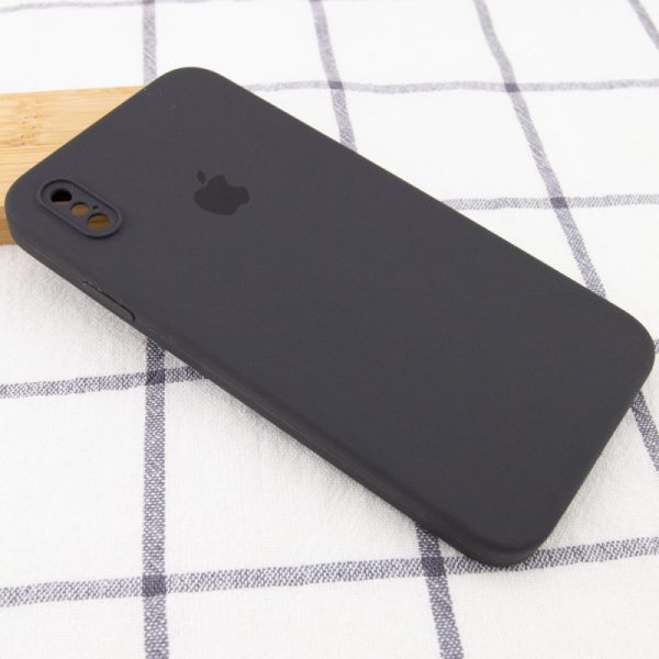 Чохол для iPhone XS Max Сірий Silicone Case Square Full Camera Protective - Зображення 2