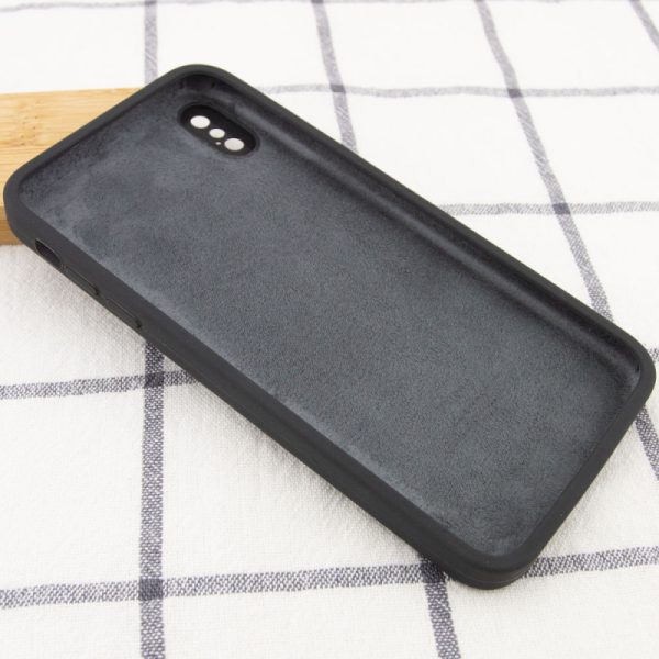 Чохол для iPhone XS Max Сірий Silicone Case Square Full Camera Protective - Зображення 3