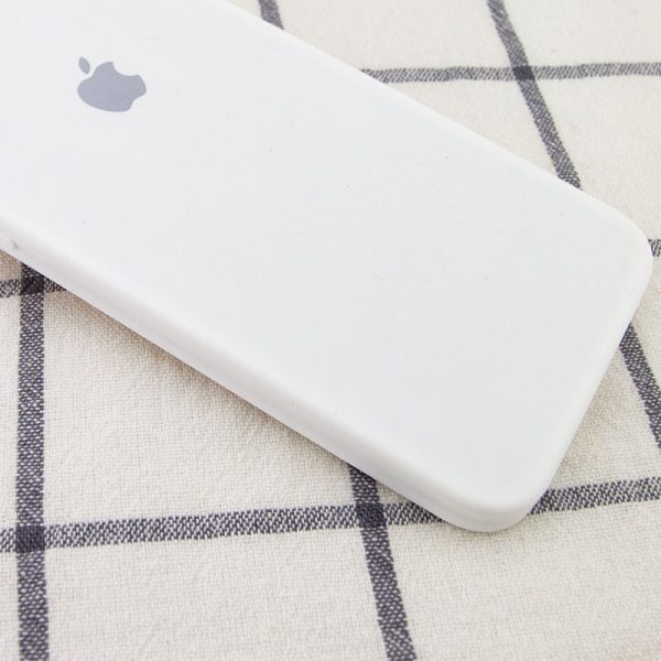 Чохол для iPhone XR Білий Silicone Case Square Full Camera Protective - Зображення 2