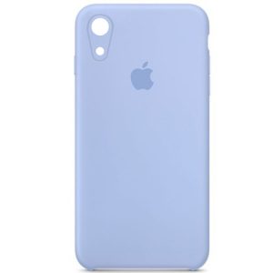 Чохол для iPhone XR Блакитний Silicone Case Square Full Camera Protective