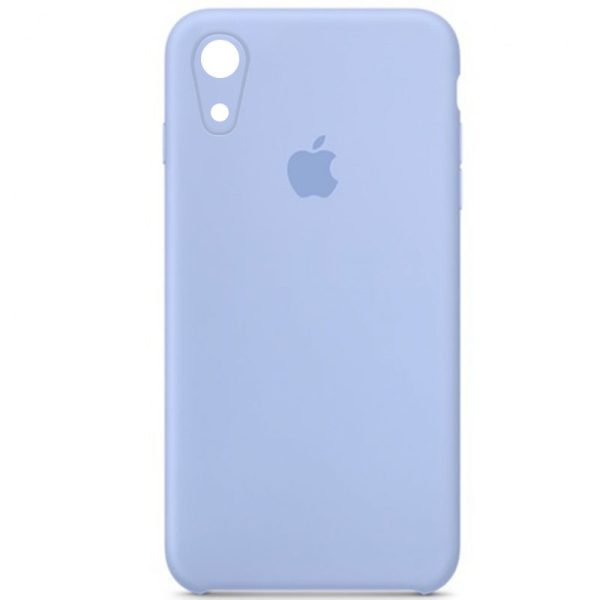 Чохол для iPhone XR Блакитний Silicone Case Square Full Camera Protective