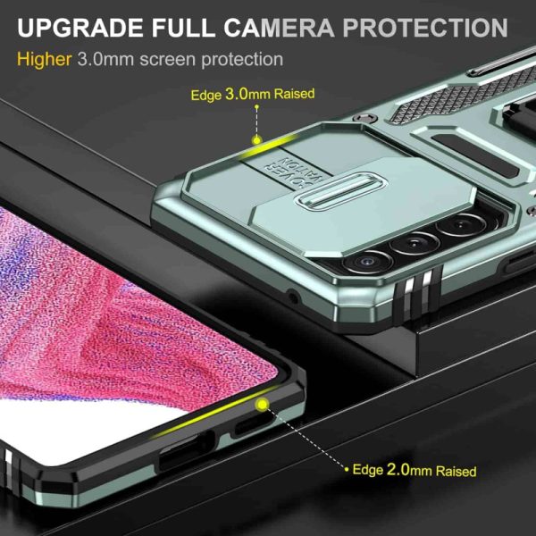 Ударостійкий чохол для Samsung Galaxy A53 5G Зелений Camshield Army Ring - Зображення 6