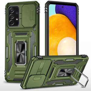 Ударостійкий чохол для Samsung Galaxy A53 5G Оливковий Camshield Army Ring
