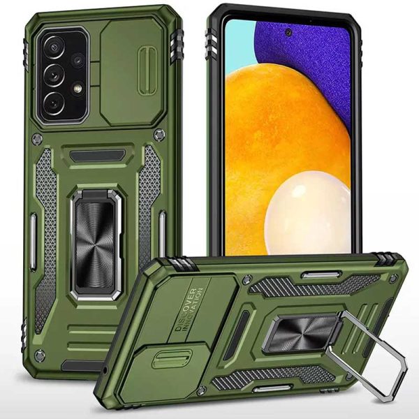 Ударостійкий чохол для Samsung Galaxy A53 5G Оливковий Camshield Army Ring