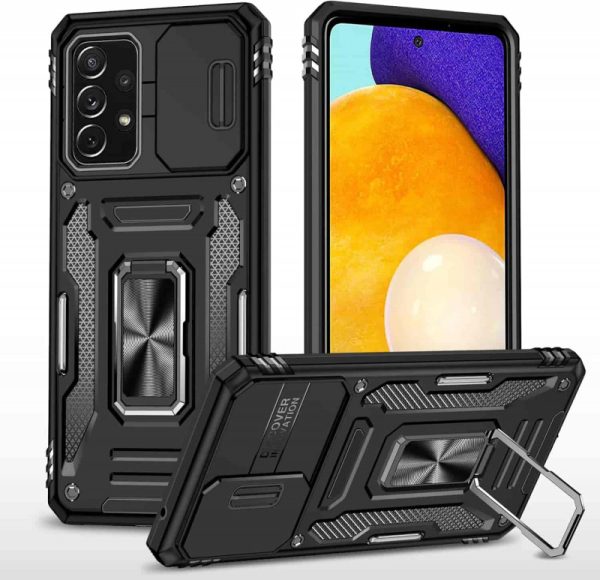 Ударостійкий чохол для Samsung Galaxy A53 5G Чорний Camshield Army Ring