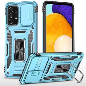 Ударостійкий чохол для Samsung Galaxy A73 5G Блакитний Camshield Army Ring