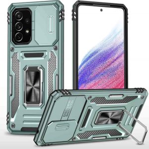 Ударостійкий чохол для Samsung Galaxy A73 5G Зелений Camshield Army Ring