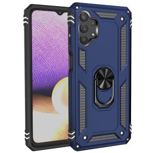 Ударостійкий чохол для Samsung Galaxy A13 4G Синій Serge Ring for Magnet
