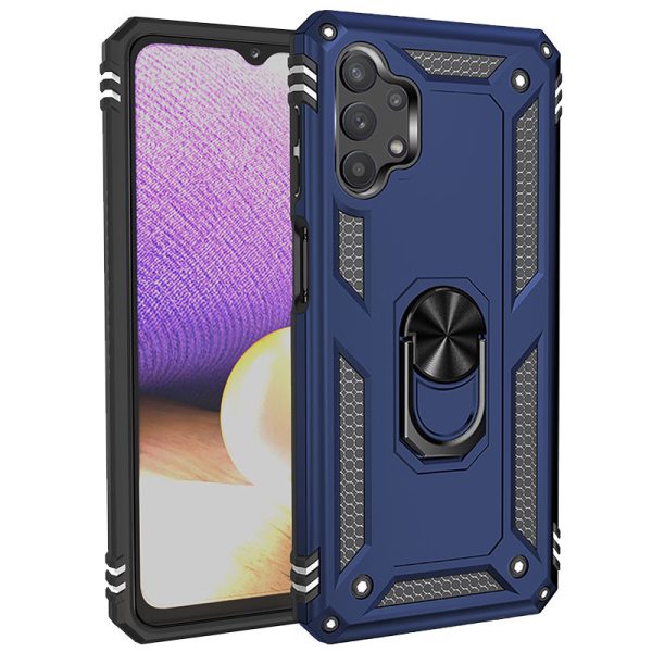 Ударостійкий чохол для Samsung Galaxy A13 4G Синій Serge Ring for Magnet