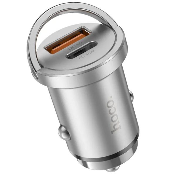 АЗП Hoco NZ10 Handy PD45W+QC3.0 + Type-C to Lightning - Зображення 5