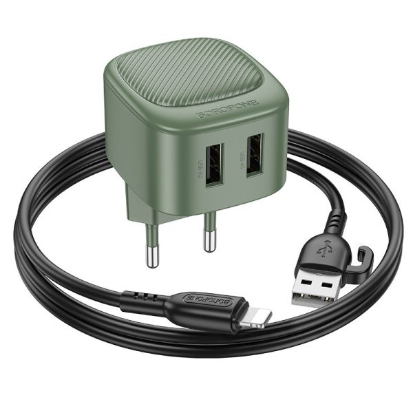 Зарядний пристрій Borofone BAS21A Special (2A) + Lightning - Зображення 3