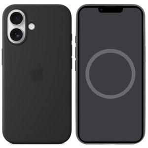 Чохол для iPhone 16 Plus Чорний Silicone case full with Magsafe and Animation