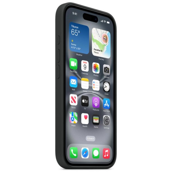 Чохол для iPhone 16 Pro Чорний Silicone case full with Magsafe and Animation - Зображення 4