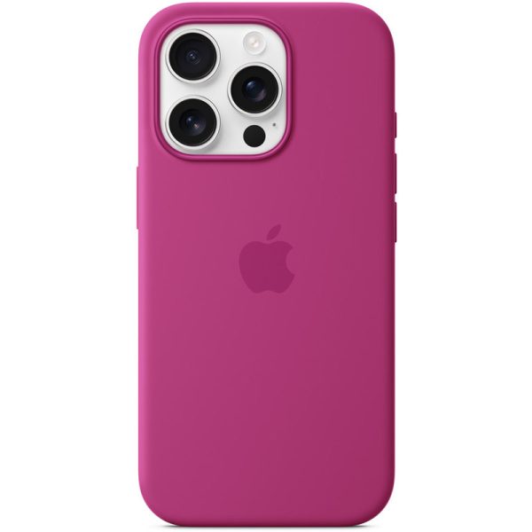 Чохол для iPhone 16 Pro Fuchsia Silicone case full with Magsafe and Animation - Зображення 2