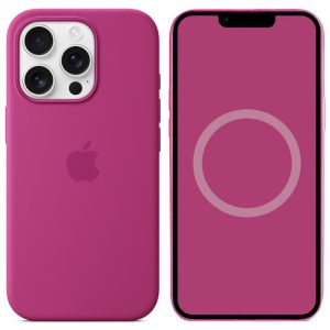 Чохол для iPhone 16 Pro Max Fuchsia Silicone case full with Magsafe and Animation