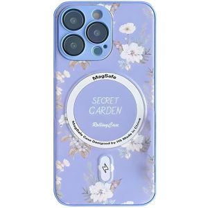 Чохол для iPhone 12 Pro Max Ліловий Secret Garden with MagSafe