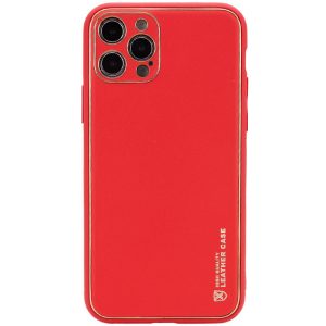 Шкіряний чохол для Apple iPhone 13 Pro Червоний Xshield