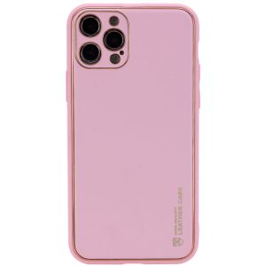 Шкіряний чохол для Apple iPhone 13 Pro Рожевий Xshield