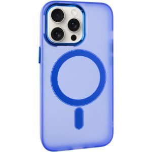 Чохол для iPhone 13 Pro Синій TPU+PC Lily with MagSafe