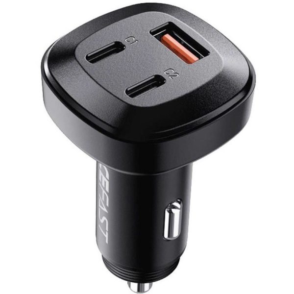 АЗП Acefast B3 66W(USB-C+USB-C+USB-A) three-port metal car charger - Зображення 2