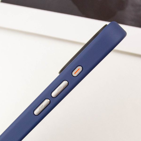 Чохол для iPhone 15 Pro Синій Синійo Skin Friendly Frosted with MagSafe - Зображення 5
