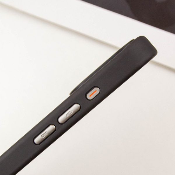 Чохол для iPhone 15 Pro Max Чорний Синійo Skin Friendly Frosted with MagSafe - Зображення 8