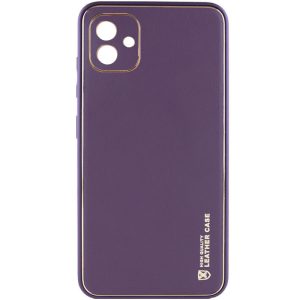 Шкіряний чохол для Samsung Galaxy A05 Фіолетовий Xshield