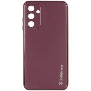 Шкіряний чохол для Samsung Galaxy A05s Бордовий Xshield
